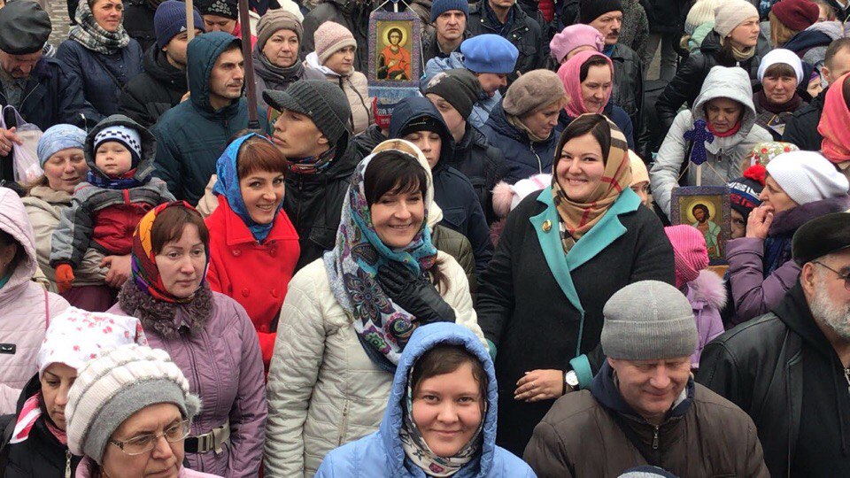 Пасхальный крестный ход в Новосибирске - 2018