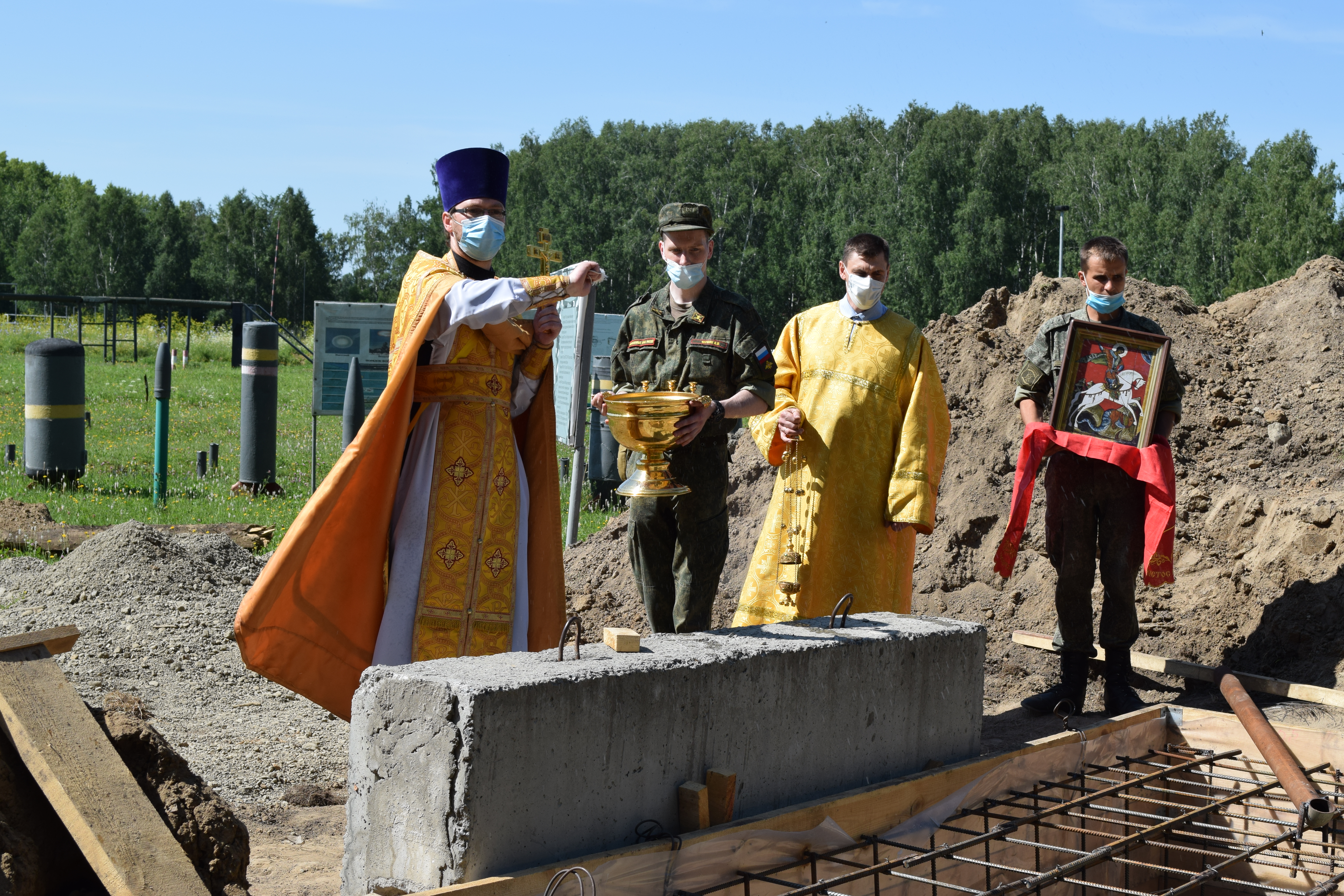 На территории военной части г. Новосибирска построят часовню во имя святого Георгия Победоносца